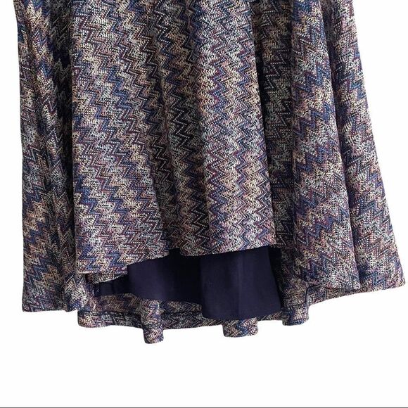 ANTHROPOLOGIE MAEVE Sleeveless Chevron Knit V-Neck Westeater Mini Dress XS - Picture 8 of 15